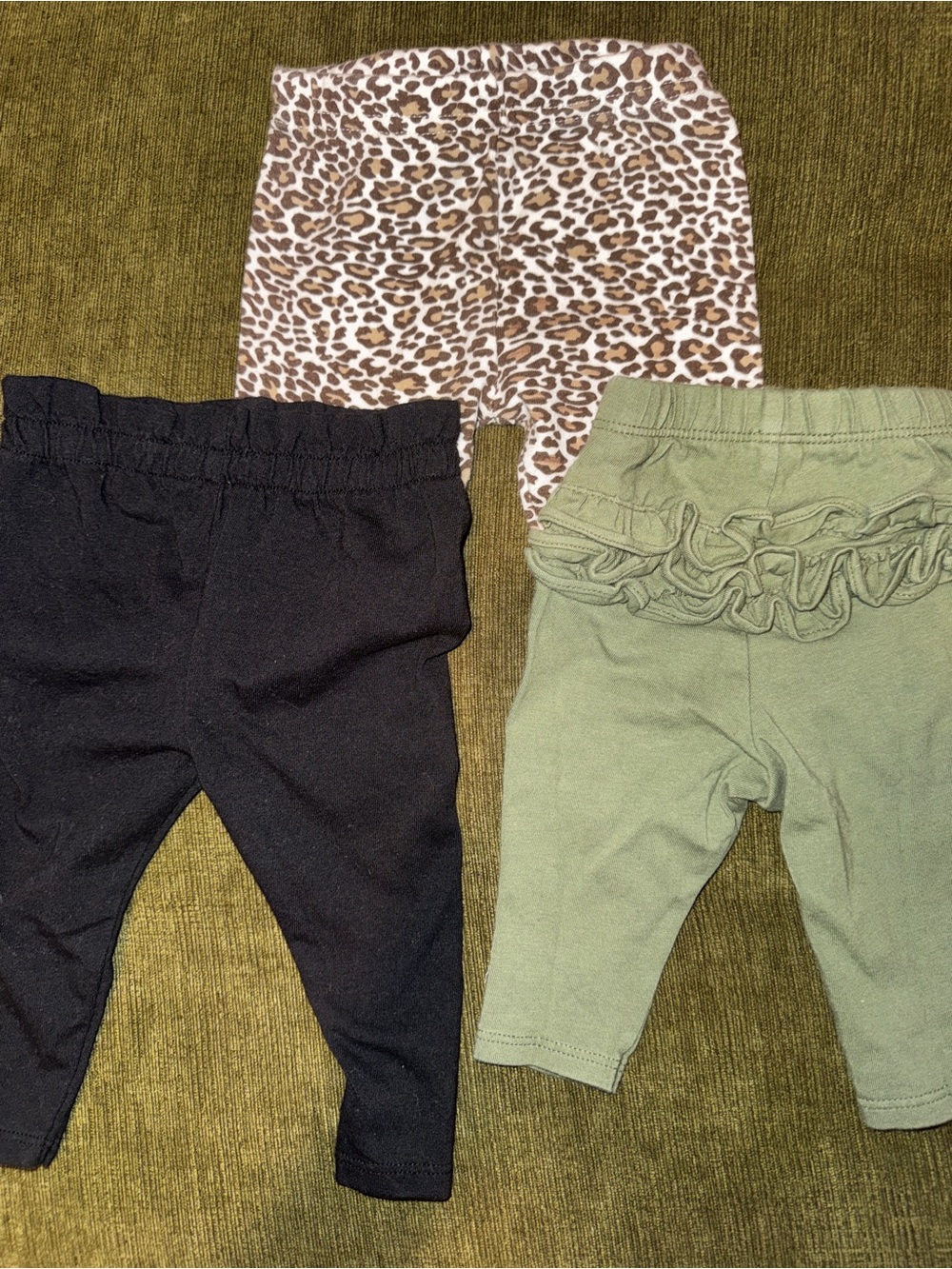 Carter's Leopard Print Leggings + Old Navy & Cat&Jack Mix - Kids Bottoms Set - Picture 2 of 3